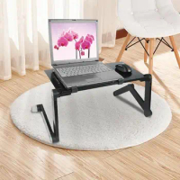 Laptop Bed Tray Book Stand And Drawer Laptop Stand With Mouse Pad And Anti-slip Clip For Drawing Bed Sofa Working Couch