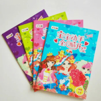 A4 Size Kawaii Princesses Coloring Books for Kids Set of 4 Painting Books for Young Girls Kids/Adults Activity Books