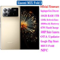 Xiaomi MIX Fold 3 Folding Screen Mobile Phone 8.03" 120Hz 50MP Rear Four Camera Snapdragon 8 Gen 2 Octa core 4800mAh 67W NFC