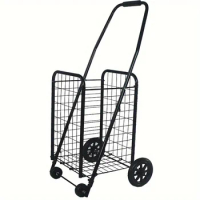Foldable shopping shopping cart small trolley trolley trolley trolley trolley trolley trolley cart with bearing wheel