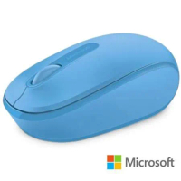 【Microsoft 微軟】無線行動滑鼠 1850(活力藍)