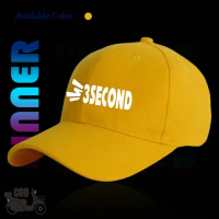Topi Bisbol 3Secend Pria Wanita Kuning Putih