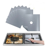 4PCS Reusable Foil Cover Gas Stove Protector Non-Stick Stovetop Burner Sheeting Mat Pad Clean Liner For Kitchen Cookware W27cm