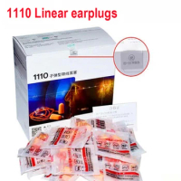 Genuine 3M 1110 Ear Plugs Bullet Type with Lines Earplugs Security Anti-Noise be Quiet Work Learn go to Bed Soundproof Earmuffs