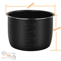 6L Electric Pressure Rice Cooker Inner Bowl for Philips HD2107 HD2137 HD2138 HD2139 Parts Replacement