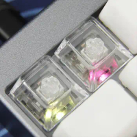 Transparent Light-transmitting Mechanical Keyboard Keycaps R4-9.7mm/R3/R2/R1 Personalized Keycap For Mechanical Axis Mx Cro O6B2