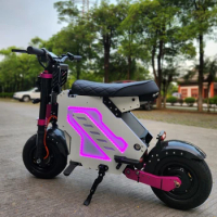 New Design 72V 60V 52V E Bikes Dual Motor 13/14Inch Fat Tire 10000W 15000W 5000W 7000W Pink Electric Scooter For Women and Men