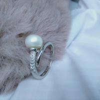 cincin mutiara lombok ( Mutiara air tawar asli)