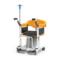 High-Quality Patient Nursing Chair with Medical Silent Caster Transfer Chair Commode Chair