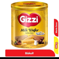Gizzi Milk Wafer Selection Biskuit Marie Susu 240g - Wafer dengan Kebalitan Susu