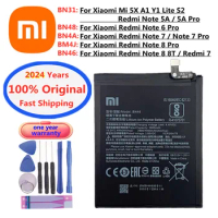 2024 Years New Original Battery For Xiaomi Redmi Note 8 Pro 8T 7Pro 6Pro 8Pro 5A Pro 5APro 7 6 Mi 5X A1 Y1 Lite S2 Phone Battery