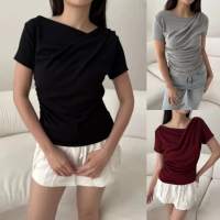 TERLARIS NU TOP | Baju Atasan Wanita Lengan Pendek - Atasan Knit Wanita Korean Top Baju Knit Wanita 