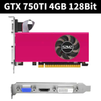 GTX 750TI 4GB Graphics Card PCI-E 2.0 16X 1020MHz PC Low Profile Video Card DDR5 HD-Compatible 128 Bit Desktop Graphics Cards