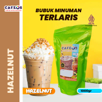 CAFEOS Bubuk Minuman Hazelnut Premium 1 KG - Serbuk Minuman Usaha Kopi Kekinian