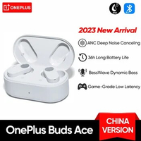 OnePlus Buds Ace Earphone Bluetooth Active Noise Canceling Wireless Gaming Headphones 36Hours Battery Life For Oneplus 11 Ace 2
