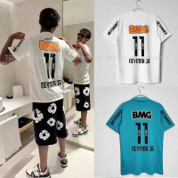 Santos Jerseys, Basilica, Neymar No. เสื้อฟุตบอลย้อนยุค เวอร์ชั่นแฟนบอล แขนสั้น พิมพ์ลาย 3 มิติ ระบา