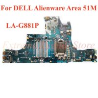 For DELL Alienware Area 51M Laptop motherboard LA-G881P 100% Tested Fully Work