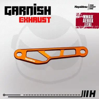 Hayaidesu Garnish Knalpot Yamaha NMAX, AEROX, LEXI - Garnish Variasi Full CNC Anodized Gold