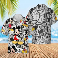 2024 Diseny Mickey Mouse Tropical Hawaiian Shirt Disney Hawaiian Shirt | Hawaiian Shirt For Women Men | Hawaiian Shirt Custom