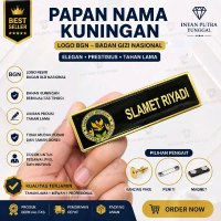 Papan nama Logo BGN | Name Tag Kuningan Logo BGN & Pin BGN