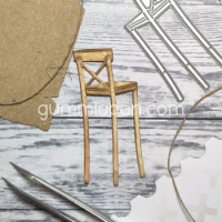 Bar Stool Metal Cutting Dies For Scrapbooking Photo Album Decorative Embossing DIY Handmade Paper Cards Crafts 2024 New Arrivals