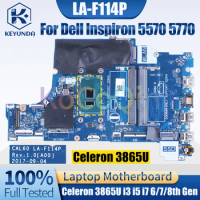 LA-F114P For Dell Inspiron 5570 5770 Notebook Mainboard Celeron 3865U i3 i5 i7 6/7/8th Gen 001YV2 Laptop Motherboard Full Tested