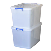 【KEYWAY】聯府厚款滑輪整理箱137L-2入衣物收納箱1500