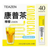 【美式賣場】TEAZEN 康普茶 檸檬口味 分享包(40入)
