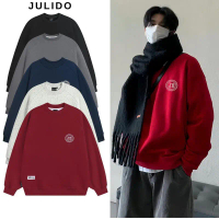 (DEAL MỞ BÁN )Áo sweater JULIDO (FORM RỘNG) vải nỉ lông cáo cổ tròn