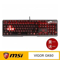 (買一送一)MSI 微星 VIGOR GK60 CL TC 機械式電競鍵盤