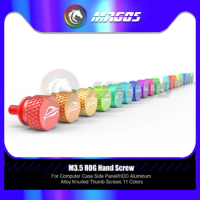PC Case M3.5 Screws Hand Tighten 6#-32x6 ROG/MSI/AORUS Logo Etching Aluminum Knurled Beautification 11 Colors
