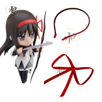 New Anime Puella Magi Madoka Magice Cosplay Akemi Homura Red Bow Hairpin Props Cosplay