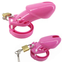 Pink Plastic Male Chastity Device Penis Ring CB6000 CB6000S Cock Cage Chastity Cage Penis Sleve Lock Adult Games Sex Toys G7-3-5