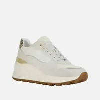 GEOX Sepatu Wanita D SPHERICA EC13 A - SUEDE+NYL 39 OFF WHITE/WHITE