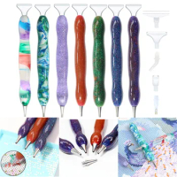5D DIY Resin Diamond Painting Pen With Alloy Replace Pen Head Point Drill Pens Cross Stitch Embroidery Craft Nail Tool Set