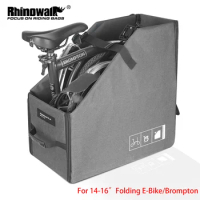 Rhinowalk Folding Bike Storage Box Carry Bag Cover For 14-16 Inch Folding Electric Bike Brompton Fold Bag WIth Dustproof Cover
