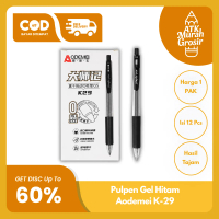Bolpoint Gel Ink Hitam Aodemei K-29 Smooth Writing Pen - Pulpen Gel Hitam Sekolah Kantor Stationery