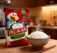 Pelikan Beras Premium 5kg Pulen Wangi Putih Bersih Tanpa Pemutih Pengawet atau Pewangi Buatan Cocok 