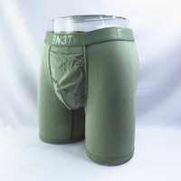 BN3TH 加拿大專櫃品牌 天絲 3D立體囊袋內褲 M1110240566 經典系列 長版 綠灰【iSport愛運動】