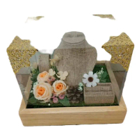 Tempat Mahar Perhiasan Rustic Kayu Unik & Klasik Untuk Kalung Cincin Gelang Goni Tempat Hantaran Per