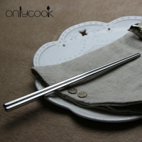 單雙304不銹鋼筷子 韓式 中空隔熱方形防滑筷子 家用筷