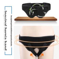 Hernia Belt Truss for Inguinal or Sports Hernia Support Brace Pain Relief Recovery Strap with 2 Removable Compression Pads