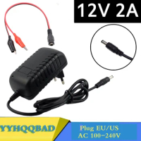 12V 2A lead-acid battery charger can be used for electric bicycles, electric wheelchairs DC5.5*2.1 chargers, electric scooters