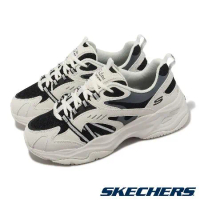 Skechers 休閒鞋 D Lites 4.0 女鞋 米白 黑 固特異大底 復古 拼接 記憶鞋墊 老爹鞋 896205NTBK
