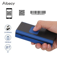 Aibecy Handheld 1D 2D QR Mini Barcode Scanner 3-in-1 BT &amp; 2.4G Wireless &amp; USB Wired Bar Code Reader Portable Scanner