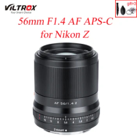 Viltrox 56mm F1.4 Auto Focus Prime Lens Large Aperture APS-C Portrait STM for Nikon Z Mount Camera ZFC Z50 Z5 Z6 Z6 II Z7 Z7 I