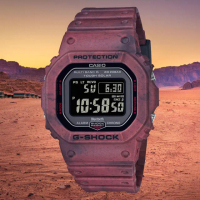 【CASIO 卡西歐】G-SHOCK 荒漠沙地系列 藍芽太陽能電子錶 畢業禮物(GW-B5600SL-4)