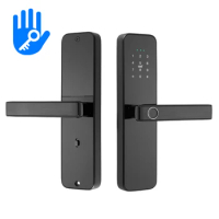 wholesale smart handle smart lock smart door lock fingerprint door Locks with wifi APP
