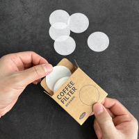 Italian Coffee Machine Round Filter Paper Secondary Filter Paper White 100 Sheets Moka Pot Filter Pa