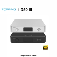 TOPPING D50 III Desktop HiFi DAC Decode Hi-Res Audio dual ES9039Q2M PCM768 DSD Bluetooth 5.1 LDAC Remote Control Hidizs